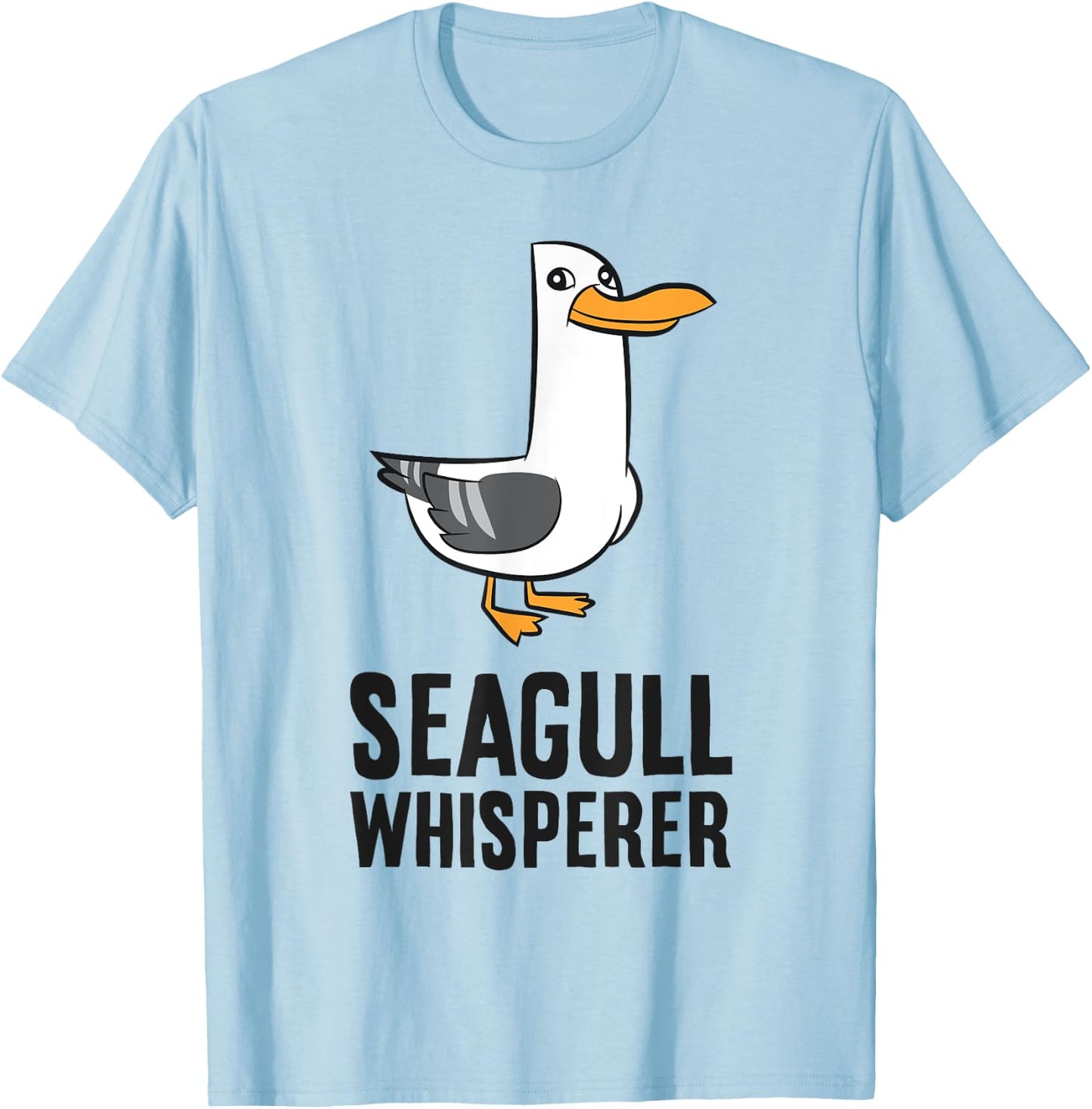 Seagull Bird Ocean Funny Seabird Seagull Whisperer T-Shirt - T-Shirt | Light Blue