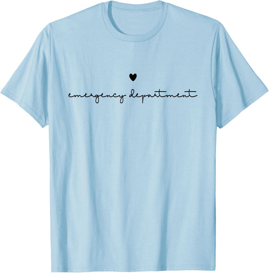 Emergency Department Emergency Room Healthcare Nursing T-Shirt - T-Shirt | Light Blue