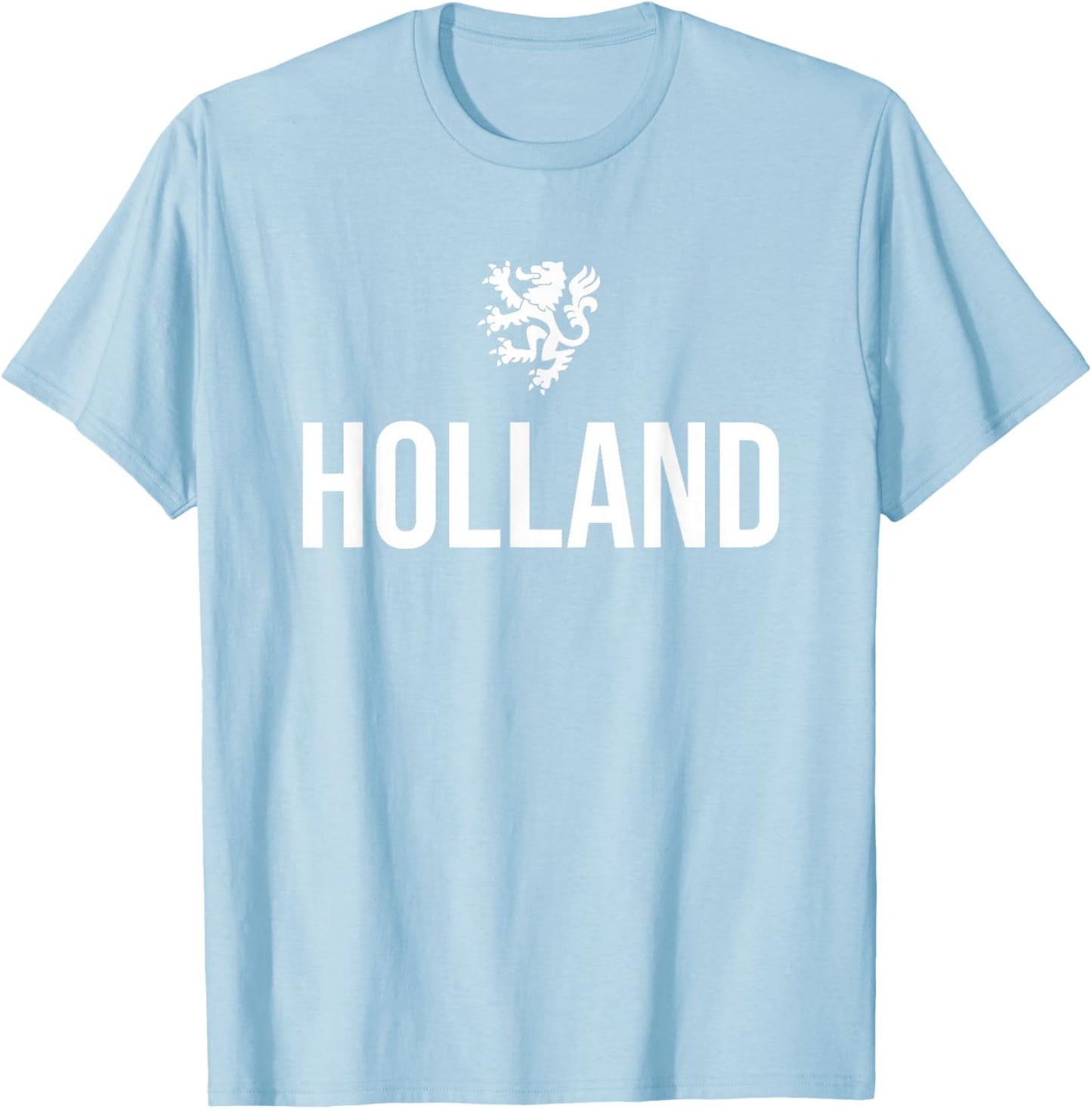 Holland Emblem Lion Netherlands T-Shirt - T-Shirt | Light Blue
