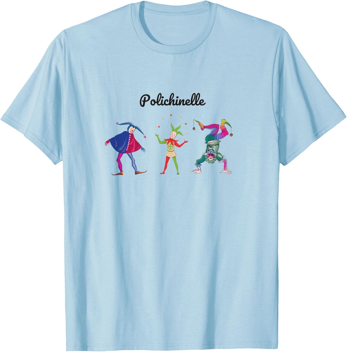 POLICHINELLE NUTCRACKER Christmas Ballet Dancer Graphic T-Shirt - T-Shirt | Light Blue