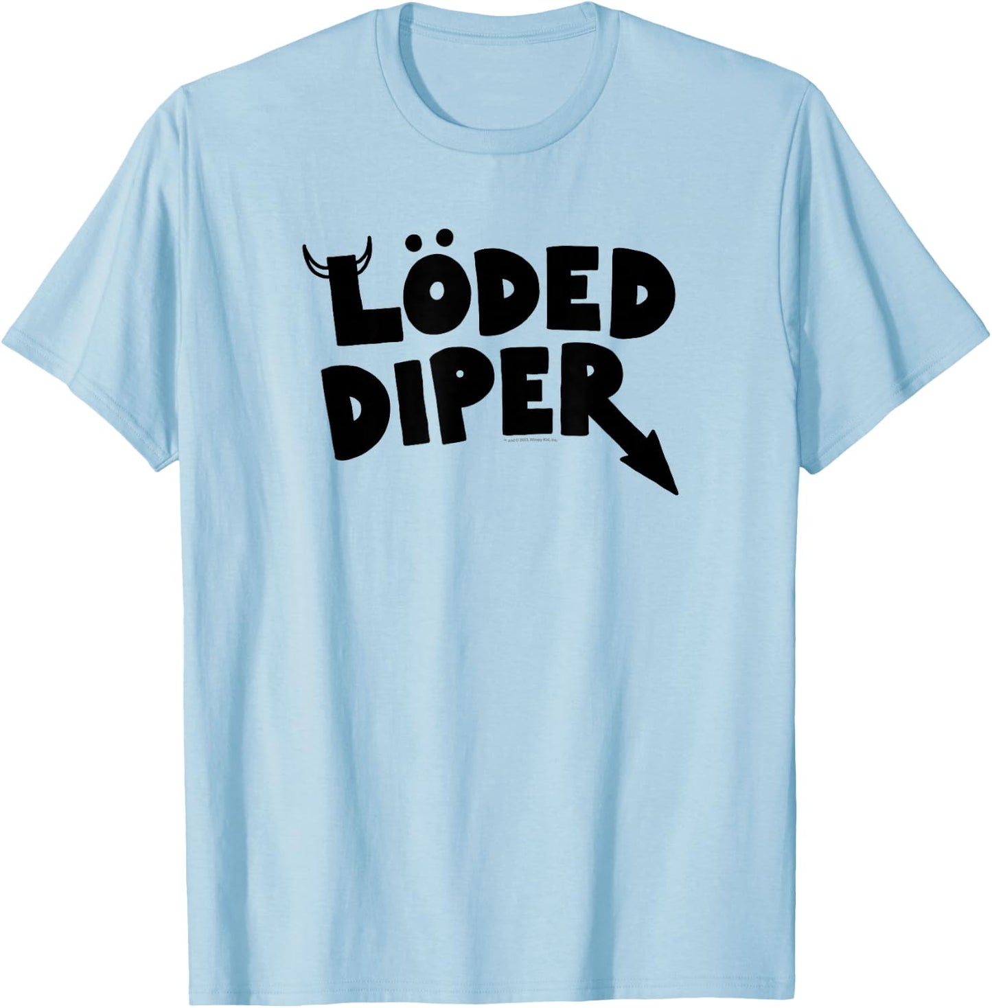 Diary of a Wimpy Kid LÖDED DIPER Logo T-Shirt - T-Shirt | Light Blue