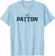 Patton Pennsylvania PA Vintage Athletic Navy Sports Logo T-Shirt - T-Shirt | Light Blue