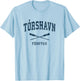 Torshavn Faroe Islands Vintage Nautical Paddles Sports Oars T-Shirt - T-Shirt | Light Blue