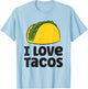 I Love Tacos T-Shirt - T-Shirt | Light Blue