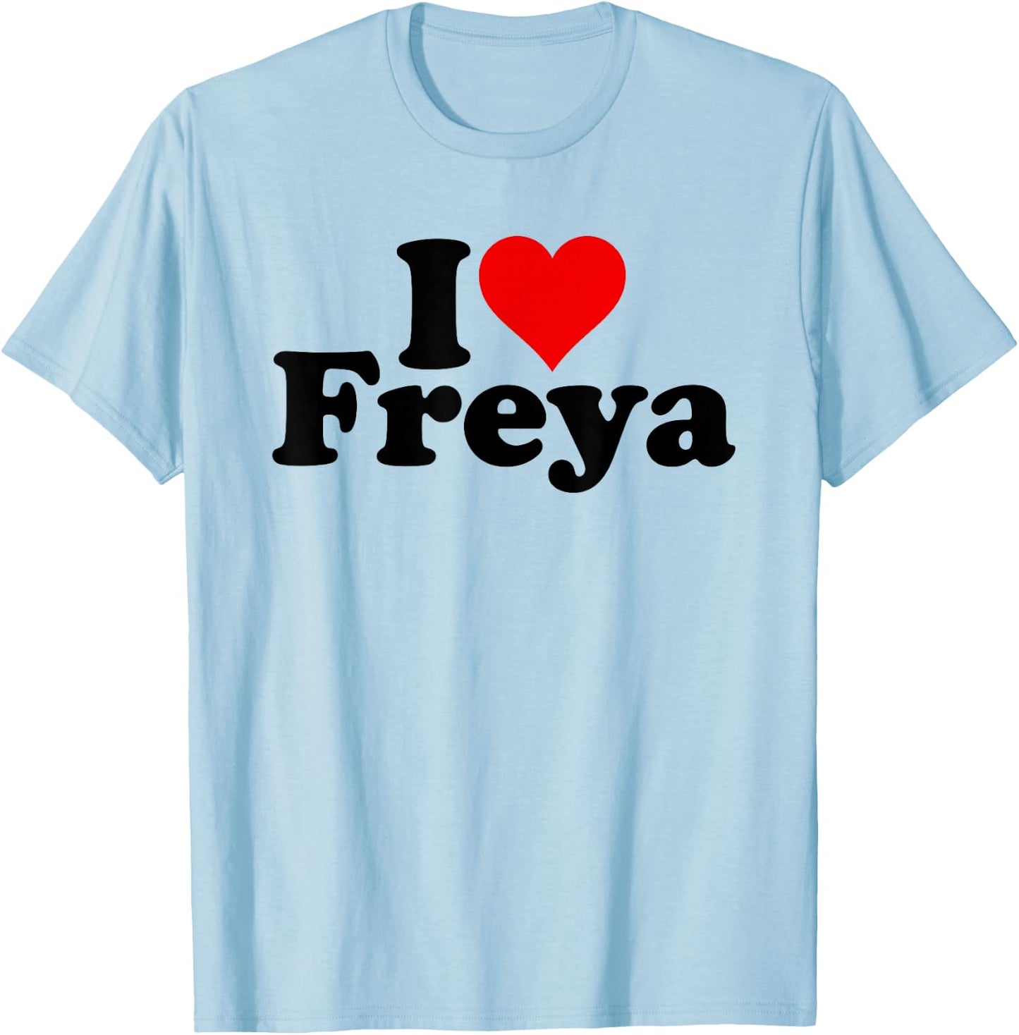 I Love Heart Freya T-Shirt - T-Shirt | Light Blue
