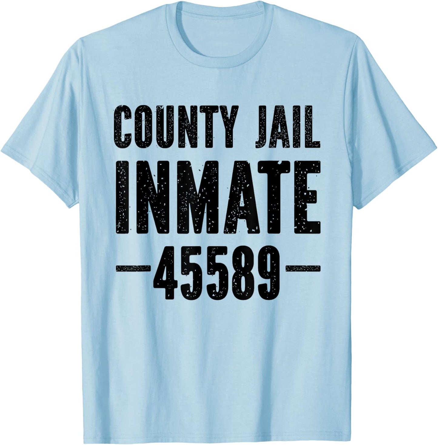 Halloween County Jail Inmate Prisoner Costume Party T-Shirt - T-Shirt | Light Blue