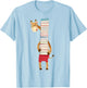 Bookworm Giraffe Holding Book Kids Boy Women Teacher Reading T-Shirt - T-Shirt | Light Blue
