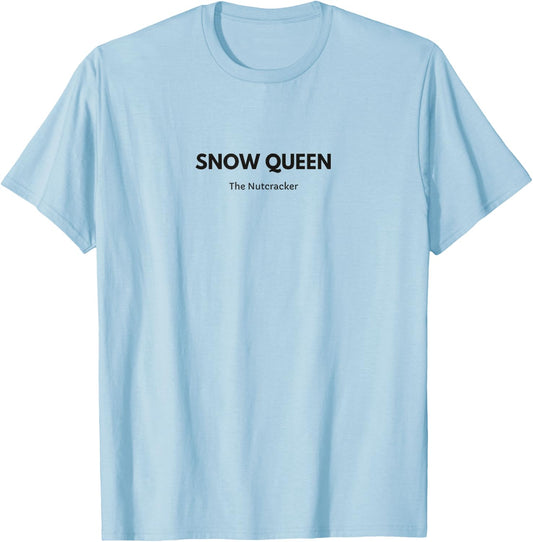 SNOW QUEEN THE NUTCRACKER Christmas Ballet Dancer Graphic T-Shirt - T-Shirt | Light Blue