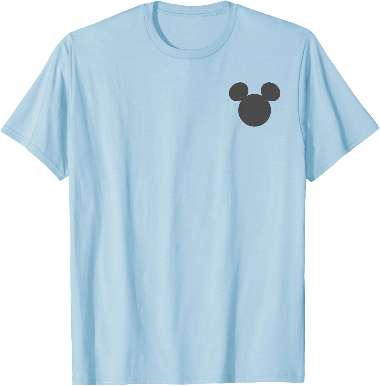 Disney Mickey and Friends Mickey Silhouette Front & Back T-Shirt - T-Shirt | Light Blue