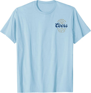 Coors Brewing Company Coors The Legend Small Pocket Logo T-Shirt - T-Shirt | Light Blue