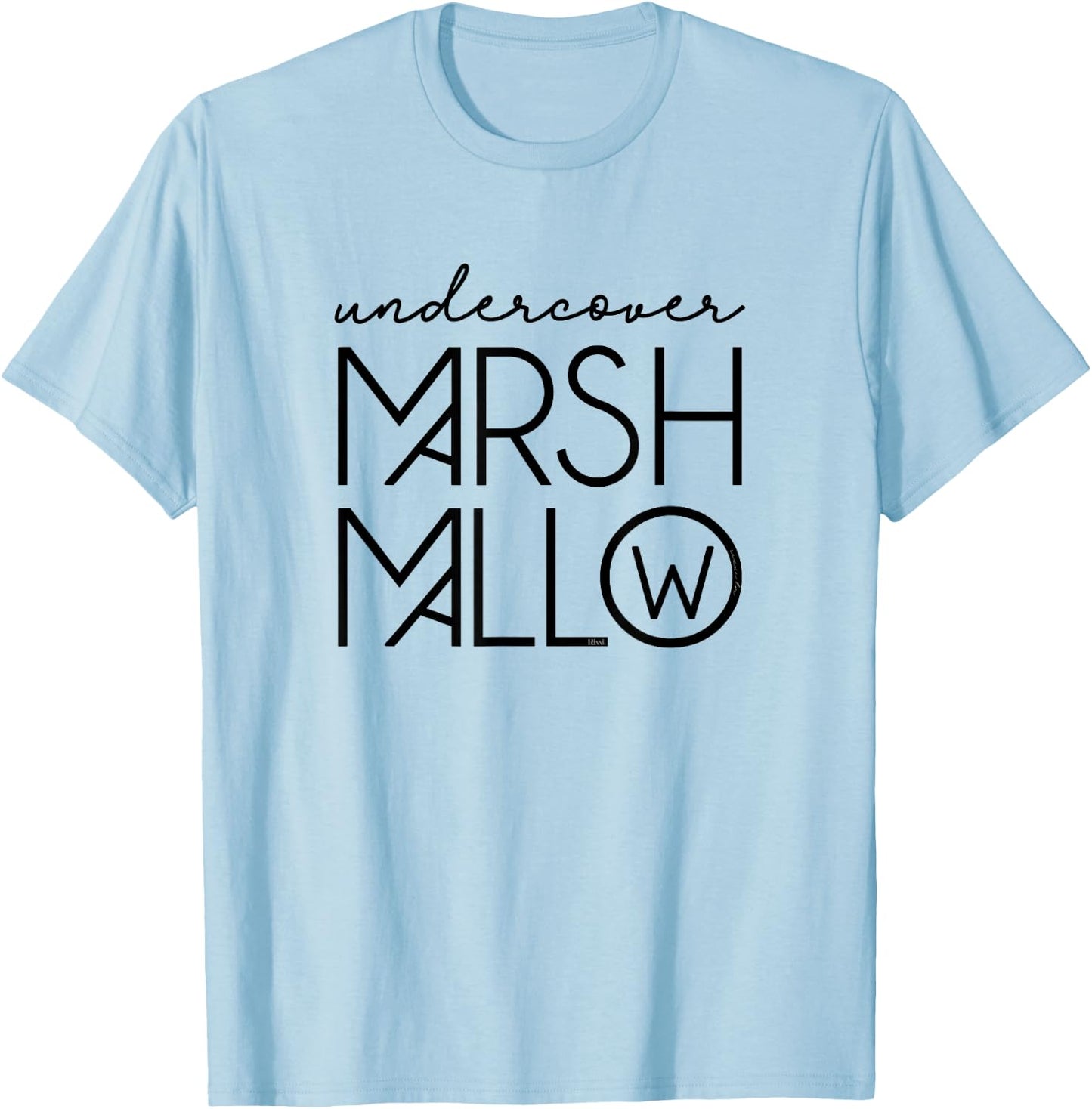 Marshmallow Undercover Costume Cool Alternative T-Shirt - T-Shirt | Light Blue