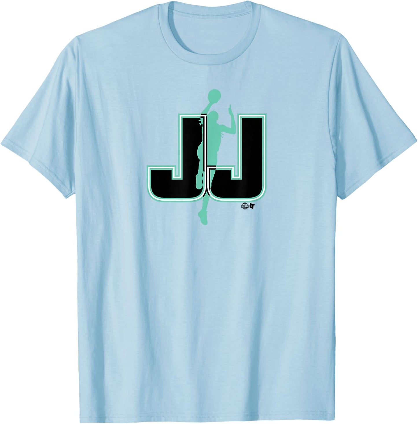 BreakingT Jonquel Jones - JJ - New York Basketball T-Shirt - T-Shirt | Light Blue
