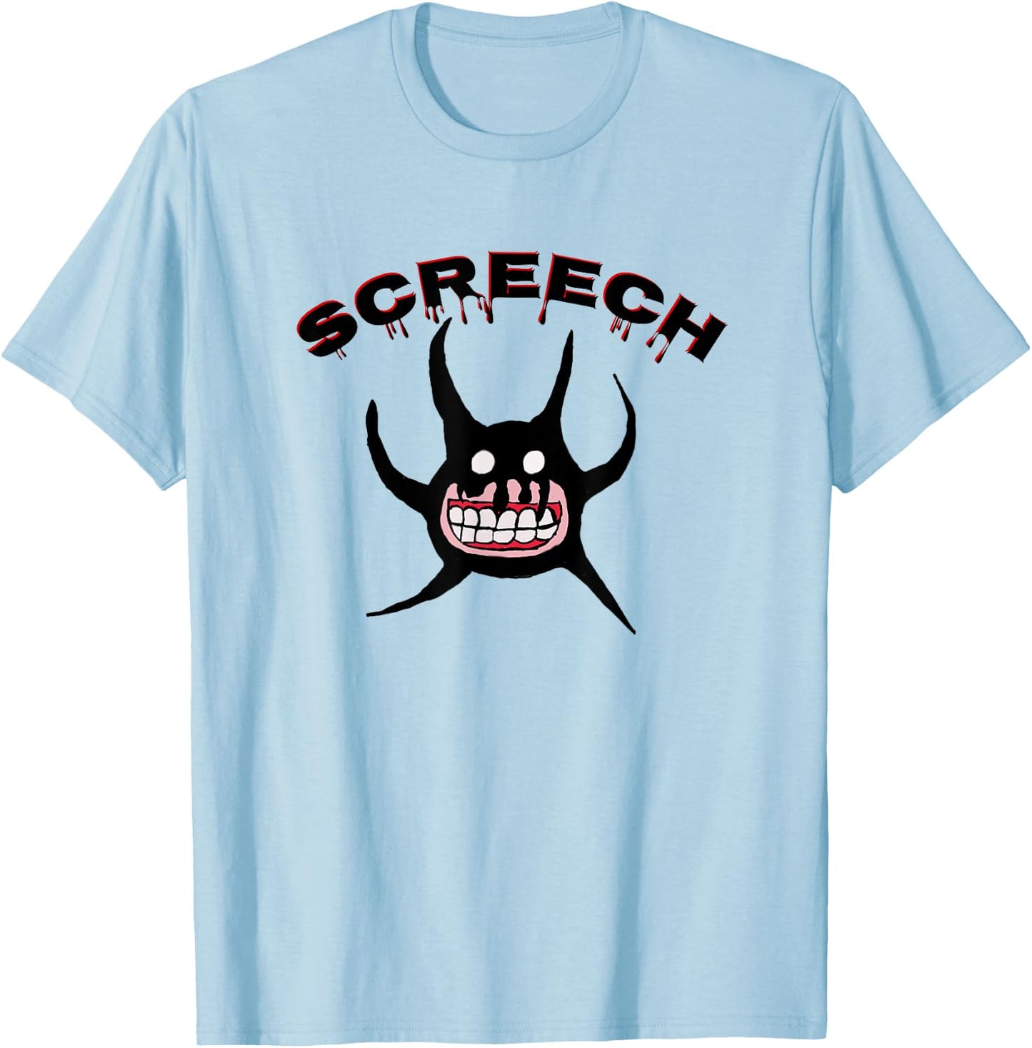 Screech Horror Game Doors Monster for Kids & Fans T-Shirt - T-Shirt | Light Blue