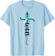 I Won Christian Cross Survivor Teal Ribbon Cervical Cancer T-Shirt - T-Shirt | Light Blue