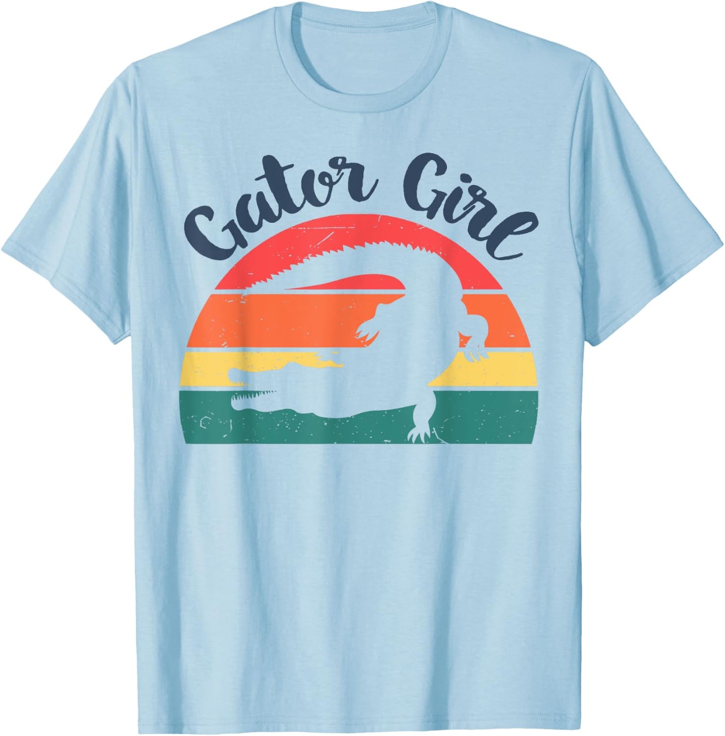 Retro Gator Girl Women Toddler See You Later Gator Alligator T-Shirt - T-Shirt | Light Blue