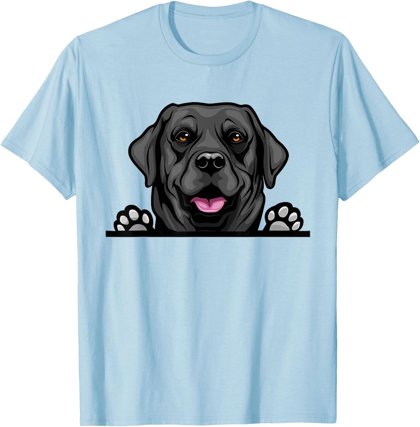 Black Lab Dog Breed Popping Up Fun Labrador Retriever Owner Women Kids T-Shirt - T-Shirt | Light Blue
