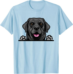 Black Lab Dog Breed Popping Up Fun Labrador Retriever Owner Women Kids T-Shirt - T-Shirt | Light Blue