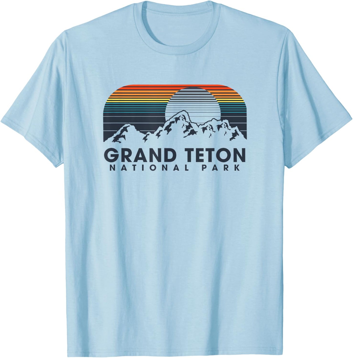 Grand Teton National Park Vintage T-Shirt - T-Shirt | Light Blue