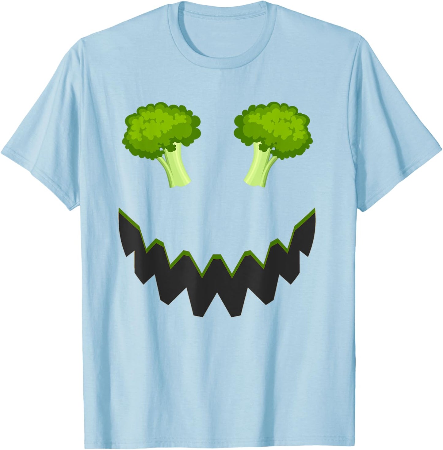 Broccoli Outfit Idea & Novelty Vegetable Halloween T-Shirt - T-Shirt | Light Blue