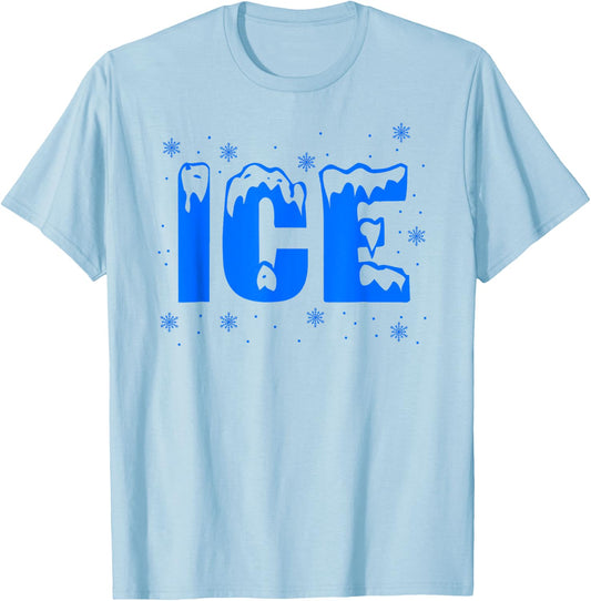 Frozen Ice Bag Funny Halloween Costume Ice Ice And Baby T-Shirt - T-Shirt | Light Blue