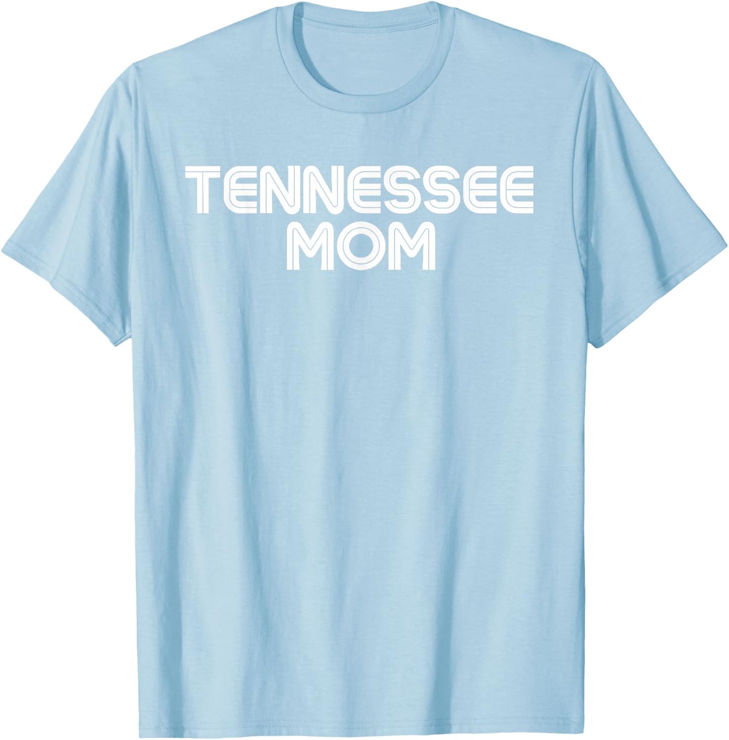 Retro Tennessee Mom TN Orange Vintage Tennessee Parent T-Shirt - T-Shirt | Light Blue