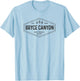 Bryce Canyon National Park Shirt Retro Hexagon Badge Hiking T-Shirt - T-Shirt | Light Blue