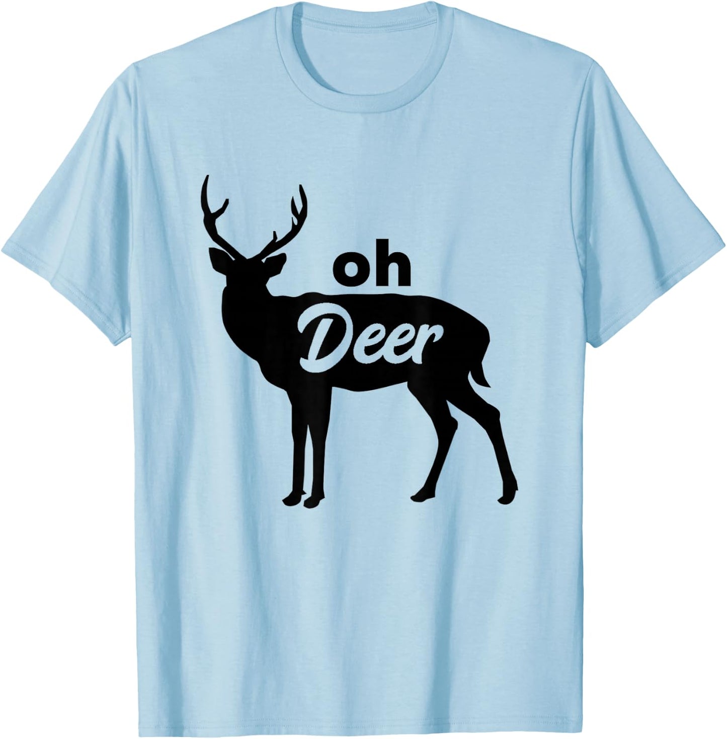 Oh Deer Cute Cottage T-Shirt - T-Shirt | Light Blue
