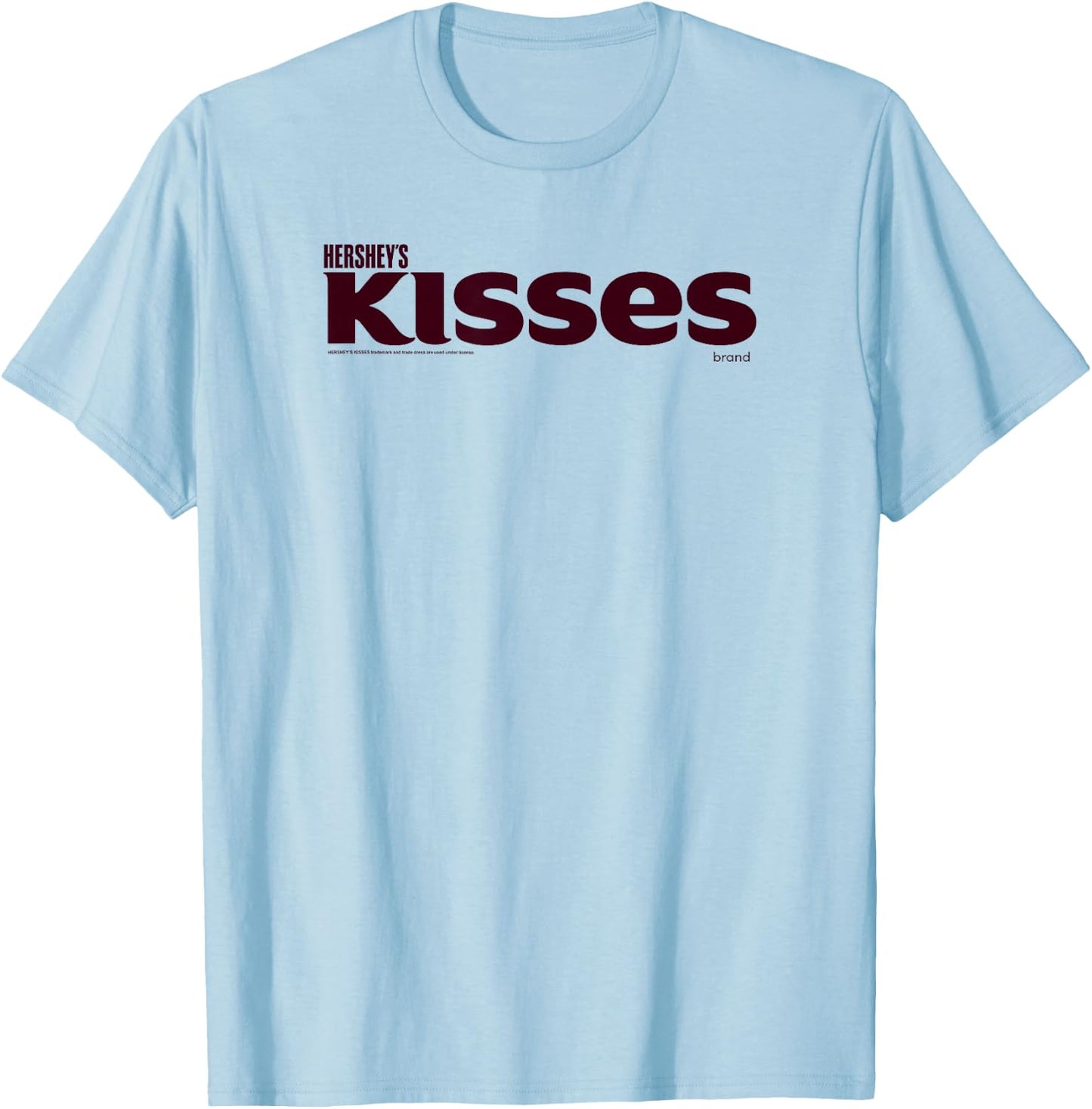 Hershey's Kisses Wordmark Centered Logo T-Shirt - T-Shirt | Light Blue
