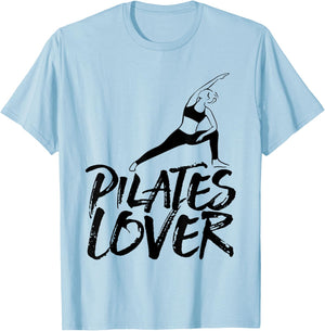Pilates Lover Fitness Workout Training T-Shirt - T-Shirt | Light Blue