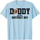 Daddy of The Birthday Boy Football Lover First Birthday T-Shirt - T-Shirt | Light Blue