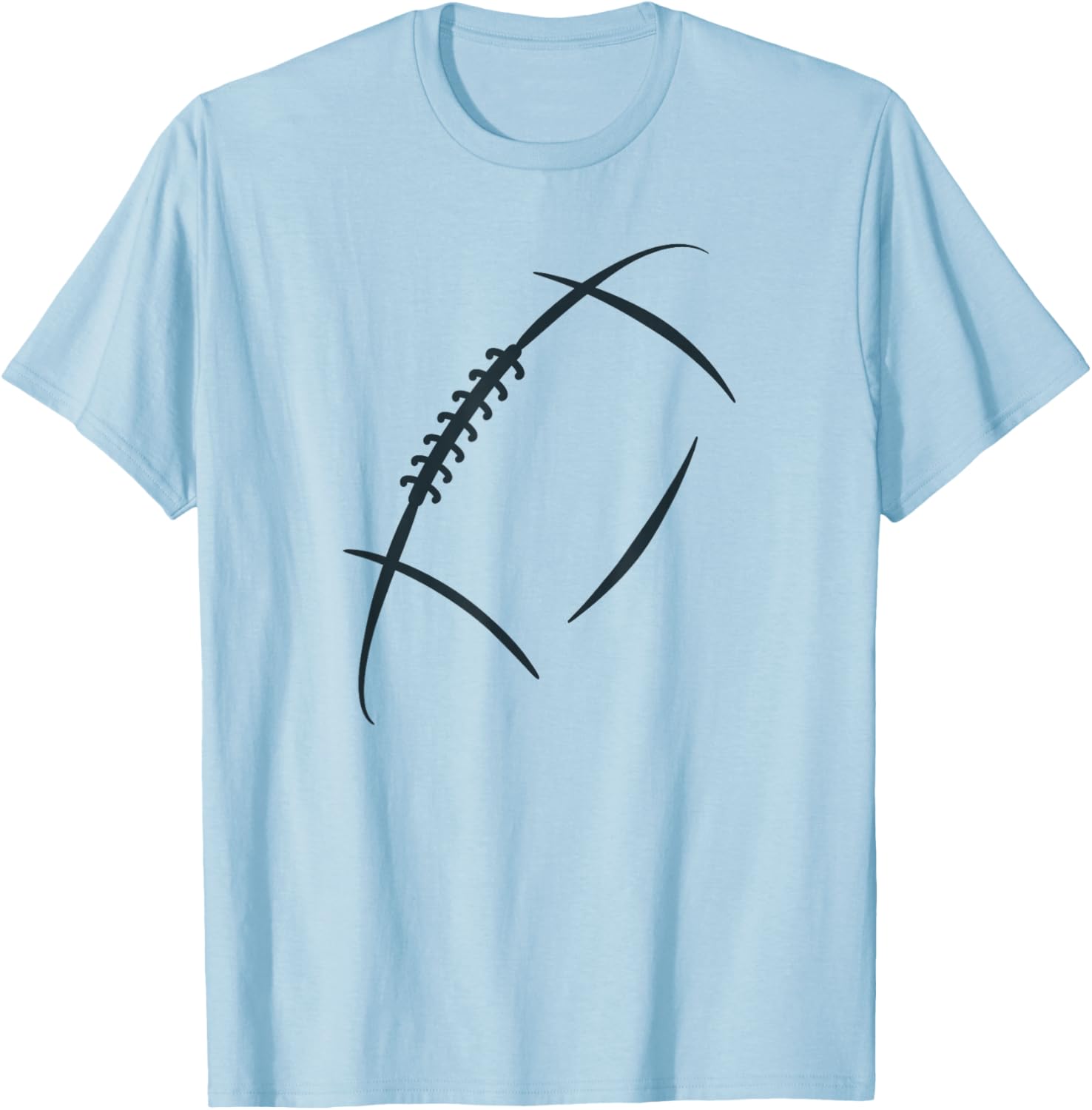 American Football Graphic, Football T-Shirt - T-Shirt | Light Blue