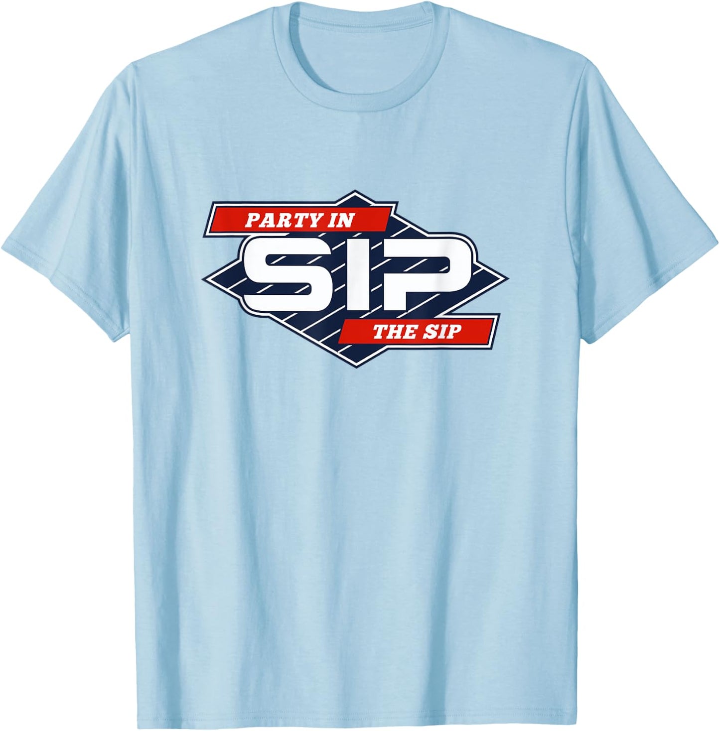 Party in the Sip Funny Mississippi Retro Parody T-Shirt - T-Shirt | Light Blue