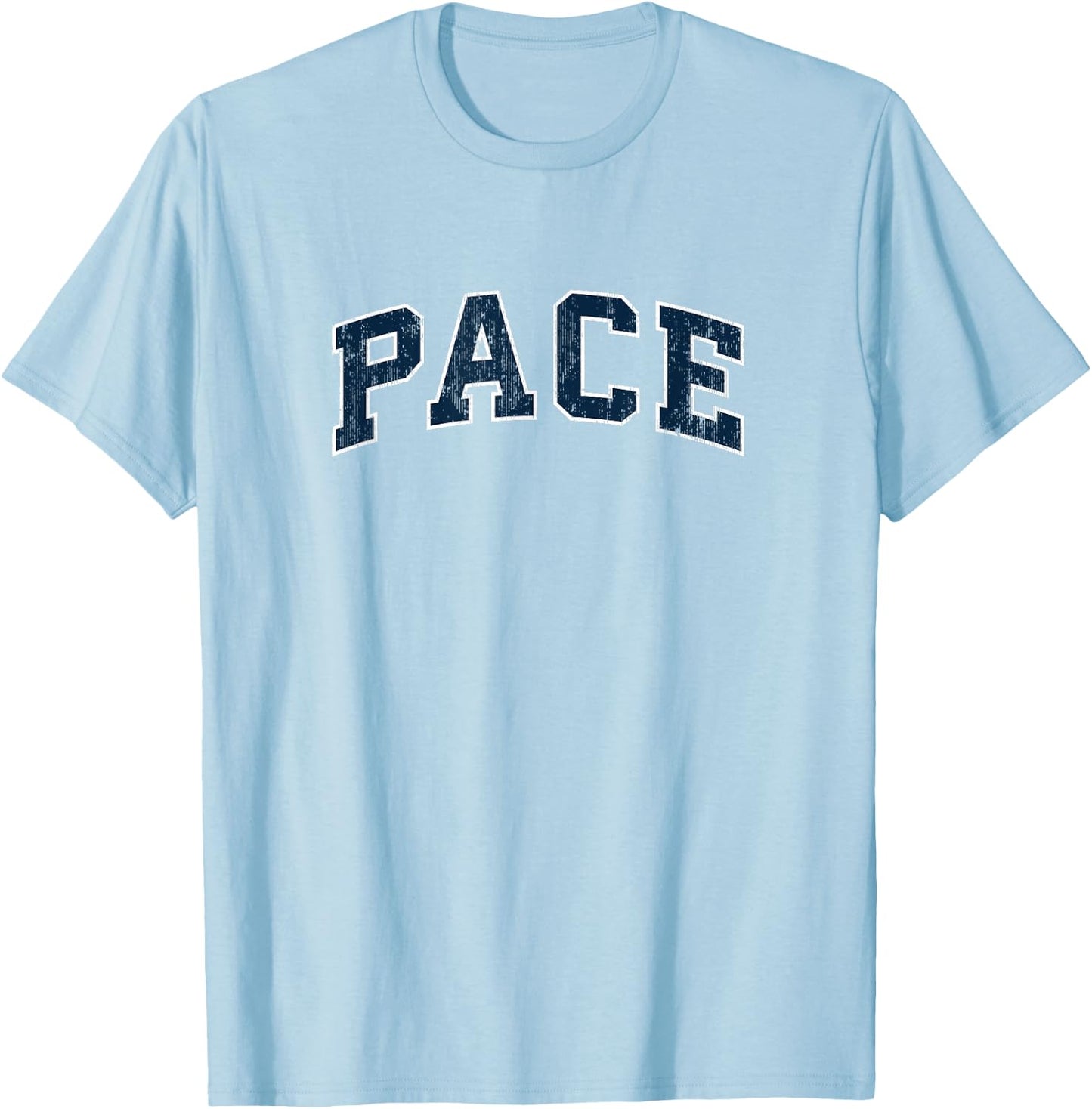 Pace Florida FL Vintage Sports Design Navy Design T-Shirt - T-Shirt | Light Blue