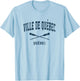Quebec City Quebec Vintage Nautical Paddles Sports Oars T-Shirt - T-Shirt | Light Blue