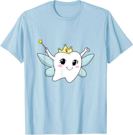 Fancy Dress Costume Tooth Fairy Dentist Girl T-Shirt - T-Shirt | Light Blue