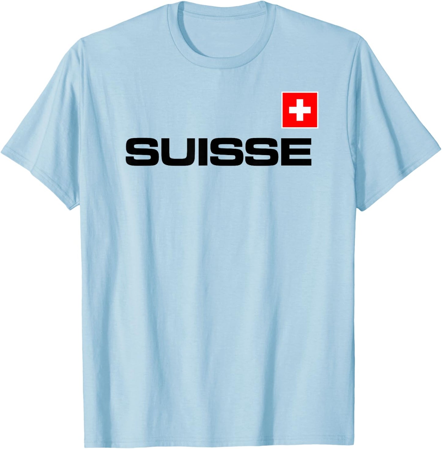 Switzerland Flag Suisse Athletic Games Sports Jersey Style. T-Shirt - T-Shirt | Light Blue