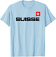 Switzerland Flag Suisse Athletic Games Sports Jersey Style. T-Shirt - T-Shirt | Light Blue