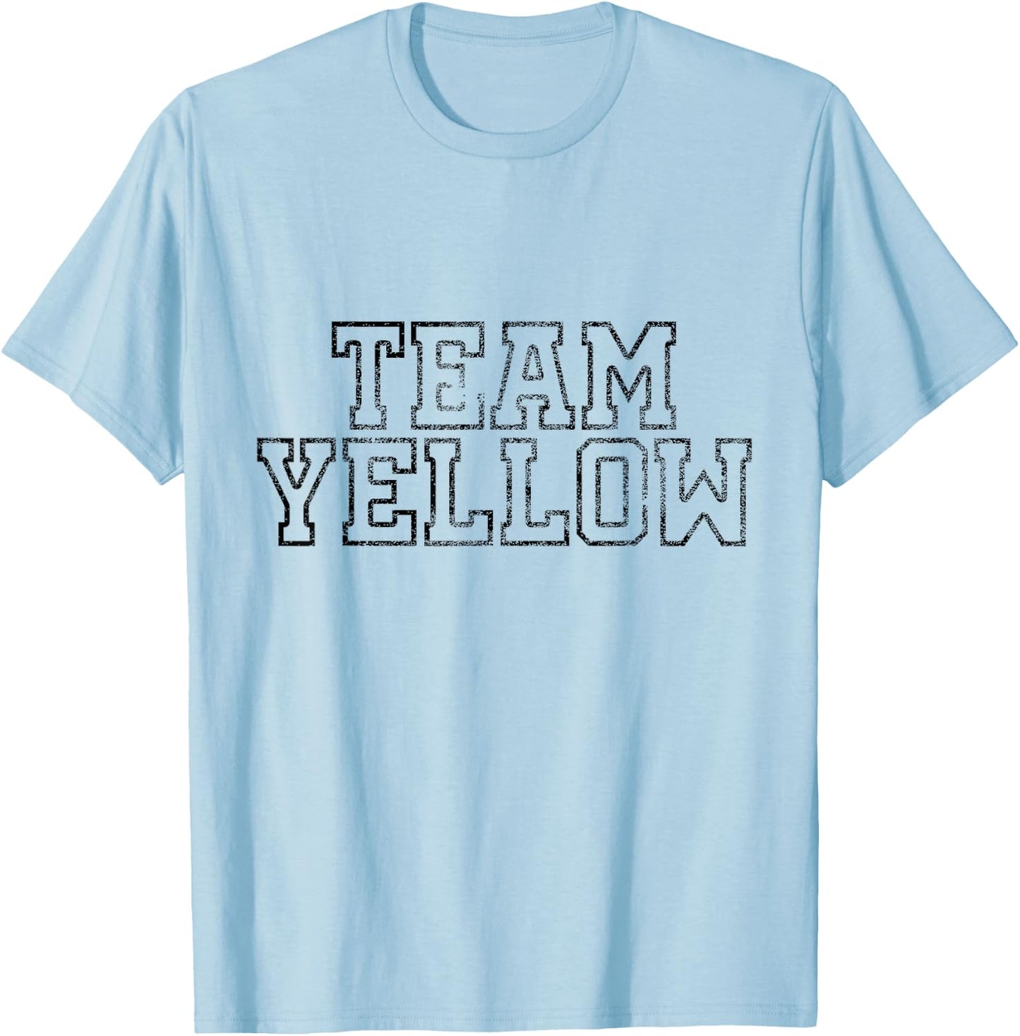 Sleepaway Summer Camp Color war Yellow Team Spirit Kids T-Shirt - T-Shirt | Light Blue