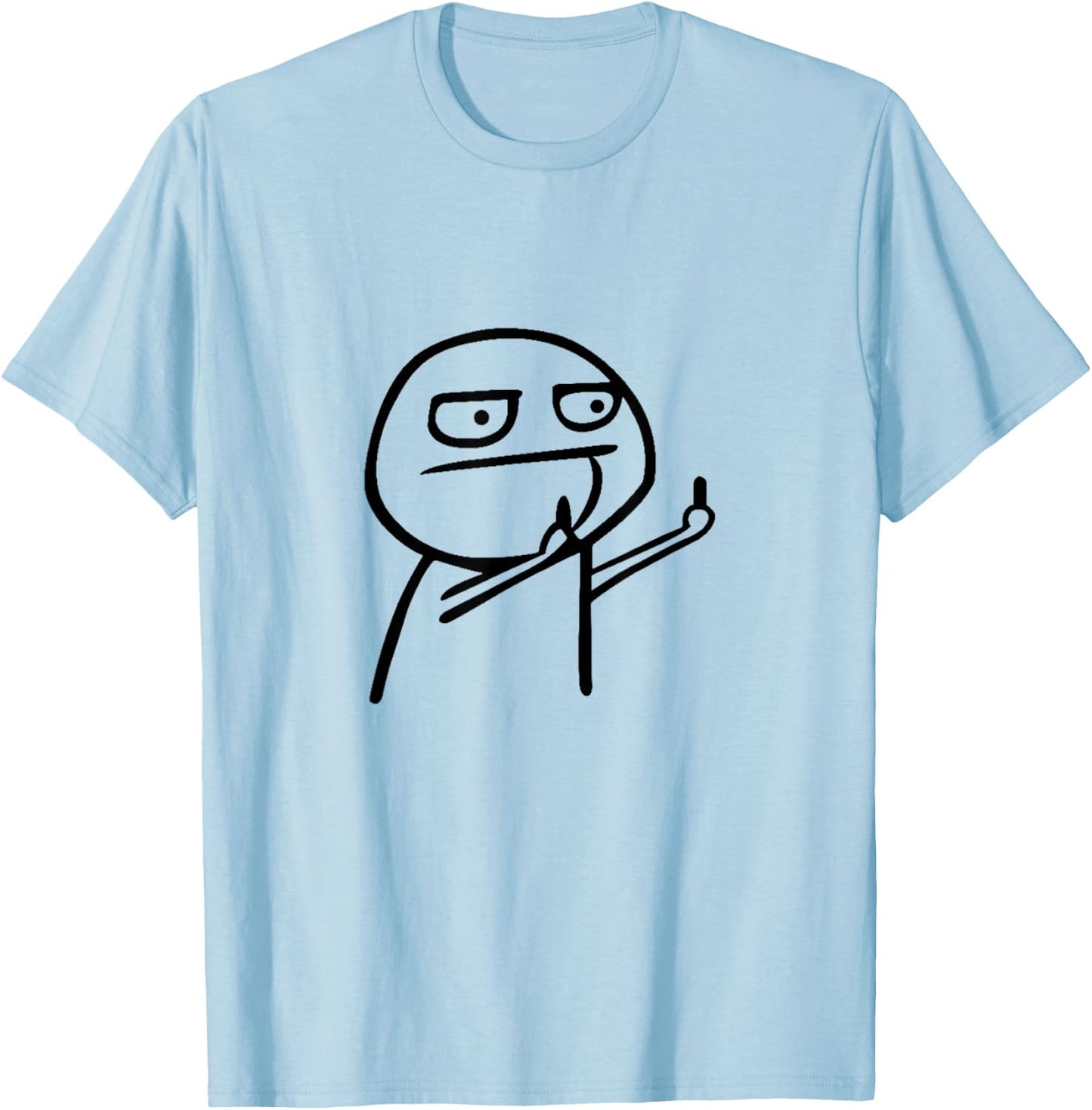 Funny stick man, funny picture, men and women T-Shirt - T-Shirt | Light Blue