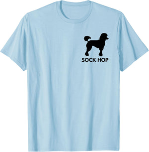 Retro Sock Hop 50's Costume Shirt Big Poodle 1950's Party T-Shirt - T-Shirt | Light Blue