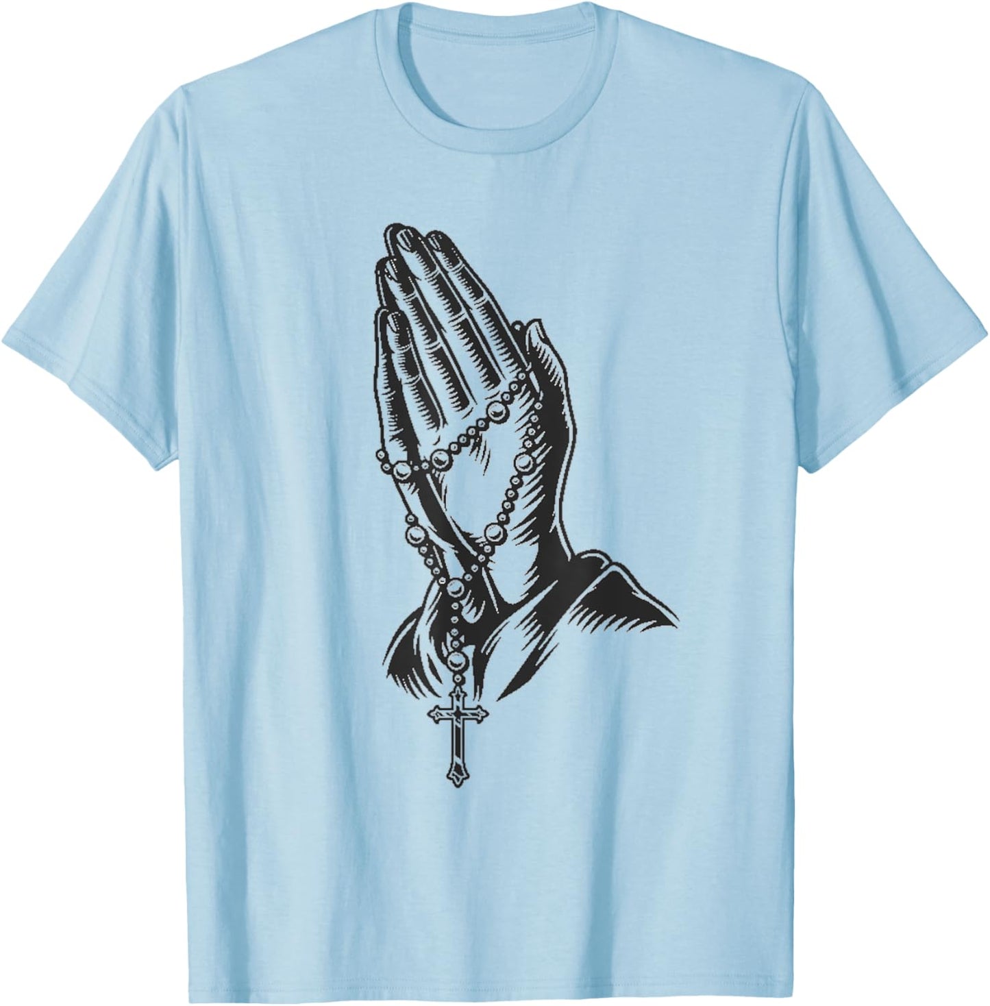 Praying hands T-Shirt - T-Shirt | Light Blue
