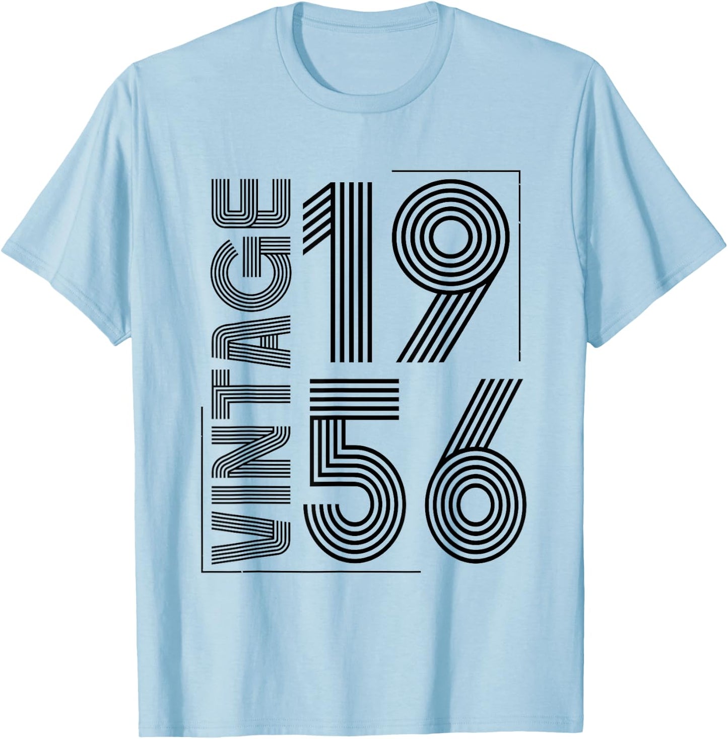 Vintage 1956 T Shirts Retro Funny 1956 Birthday T-Shirt - T-Shirt | Light Blue