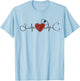Nurse Shirts Nurse Shirt Blue Heart Pattern Classic Fit Pull On Small T-Shirt - T-Shirt | Light Blue