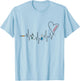 Laboratory Solving Medical Mysteries Women's Grey Hearts , Small, Short Sleeve, Classic Fit, Cotton 50% Polyester 50% T-Shirt - T-Shirt | Light Blue