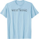 WB100 The West Wing Series Classic Text Logo T-Shirt - T-Shirt | Light Blue