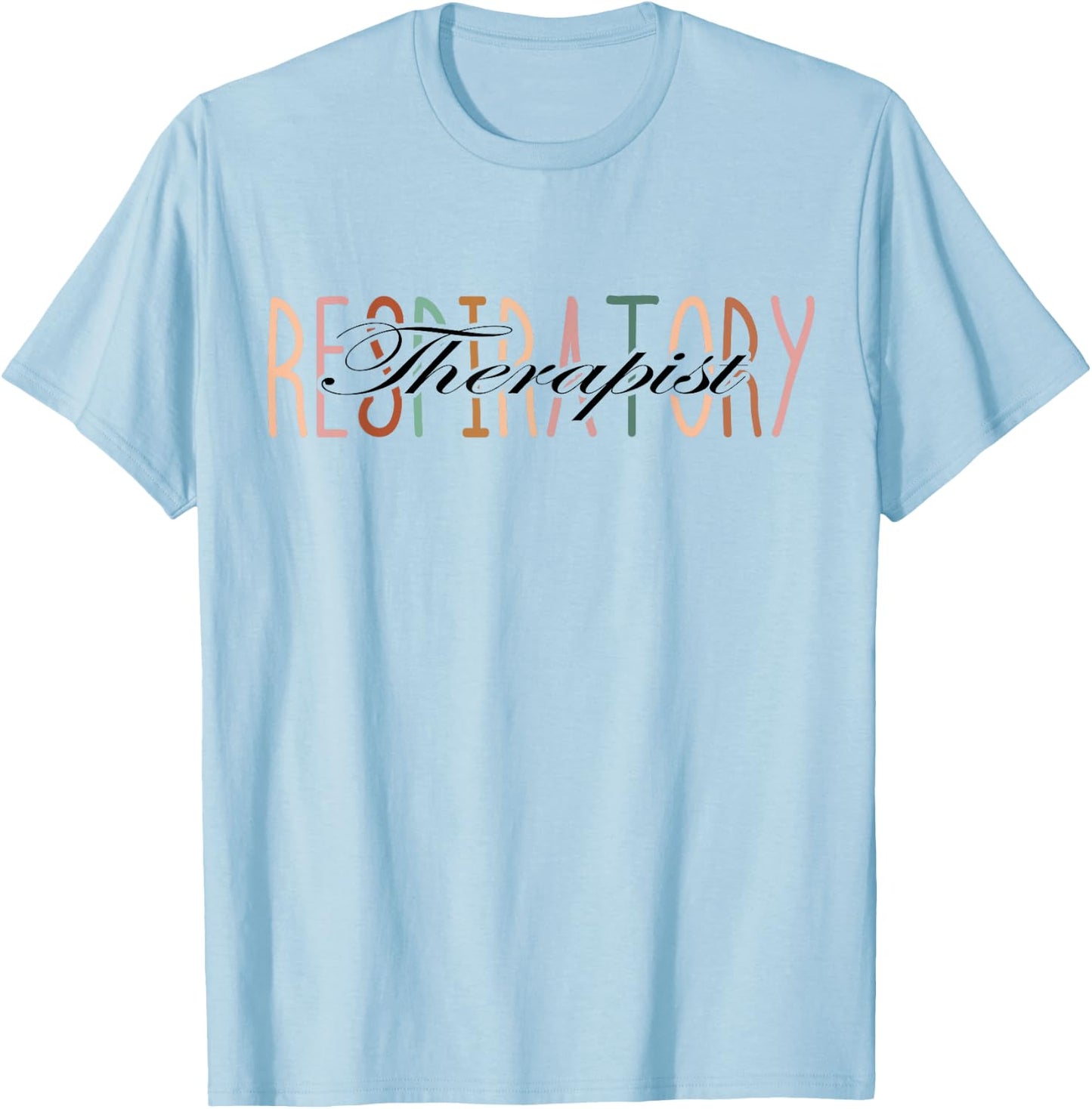 Respiratory Therapy Lungs RT Sunflower Respiratory Therapist T-Shirt - T-Shirt | Light Blue