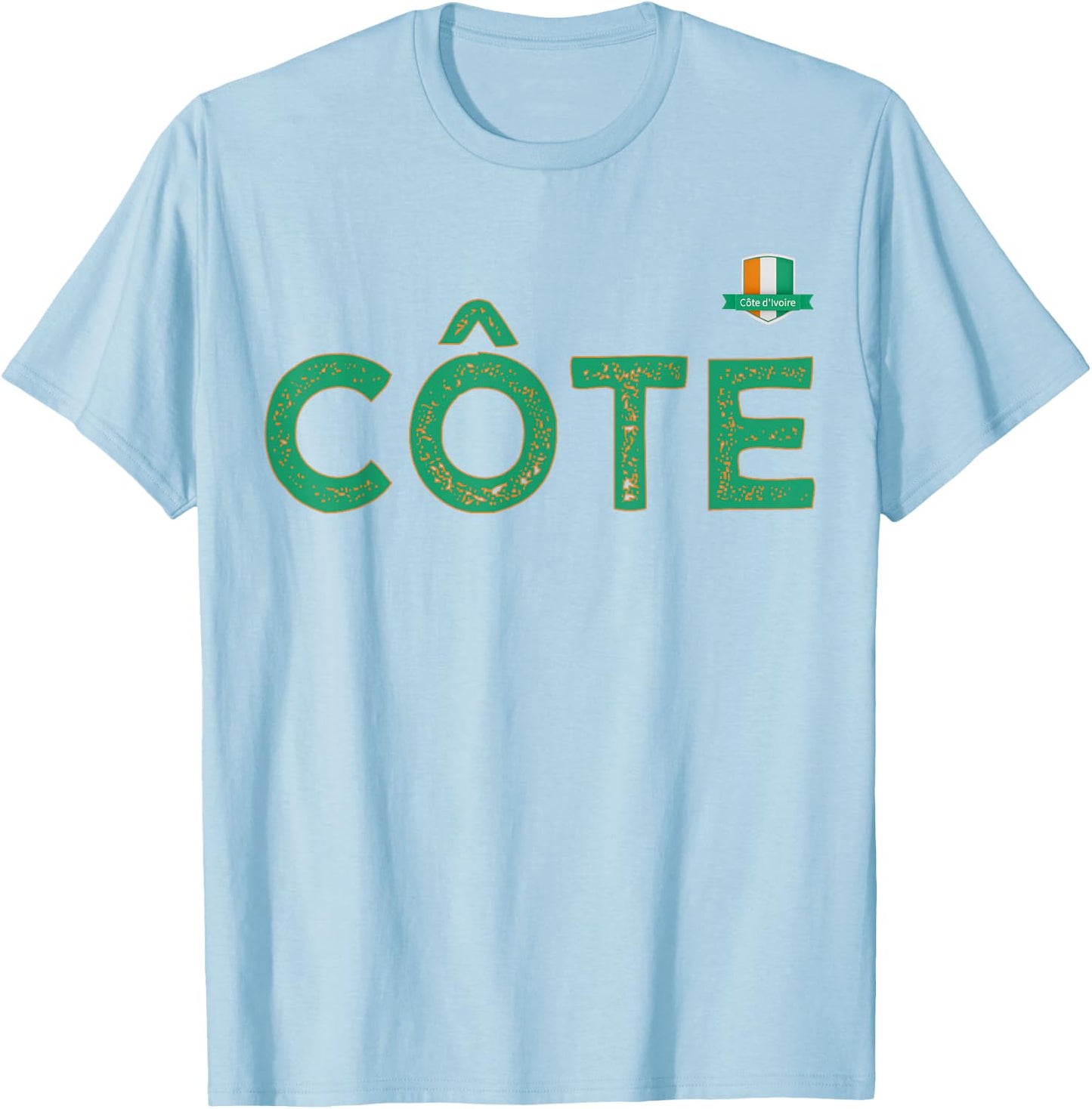 Team Flag Group apparel - Côte - Côte d'Ivoire Ivory Coast T-Shirt - T-Shirt | Light Blue