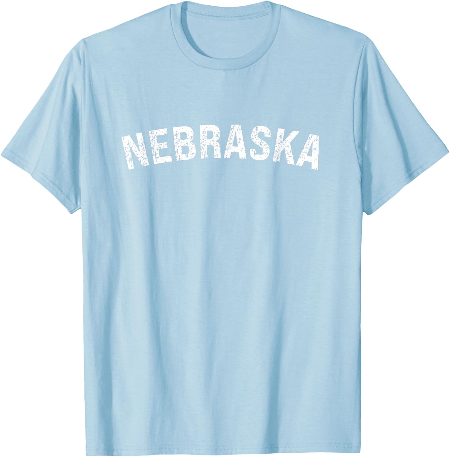 Vintage Nebraska Nebraska Red Retro T-Shirt - T-Shirt | Light Blue