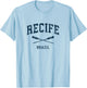 Recife Brazil Vintage Nautical Paddles Sports Oars T-Shirt - T-Shirt | Light Blue