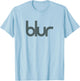 Blur Blue Central Logo T-Shirt - T-Shirt | Light Blue